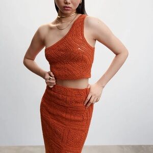 Mango Crochet Skirt and Top - Size Medium